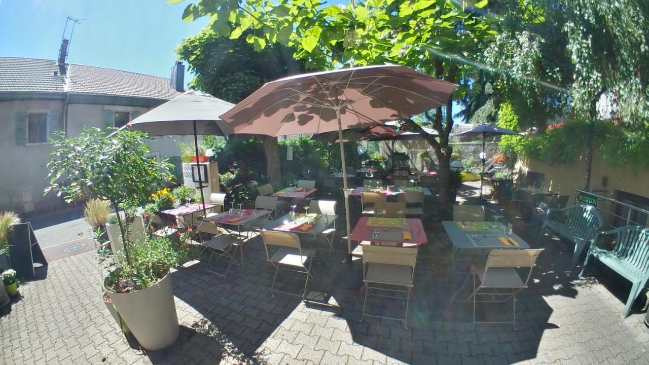 La Terrasse Fleurie, Logis, Hotel Et Restaurant Divonne-les-Bains Eksteriør billede